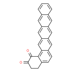 ChemSpider 2D Image | 3,4-Dihydrobenzo[a]pentacene-1,2-dione | C26H16O2