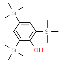 ChemSpider 2D Image | 2,4,6-Tris(trimethylsilyl)phenol | C15H30OSi3