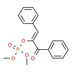 ChemSpider 2D Image | Dimethyl (1Z)-3-oxo-1,3-diphenyl-1-propen-2-yl phosphate | C17H17O5P
