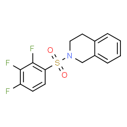 ChemSpider 2D Image | 2-[(2,3,4-Trifluorophenyl)sulfonyl]-1,2,3,4-tetrahydroisoquinoline | C15H12F3NO2S