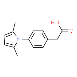 ChemSpider 2D Image | [4-(2,5-dimethylpyrrol-1-yl)phenyl]acetic acid | C14H15NO2