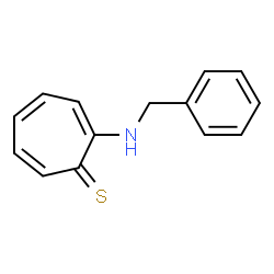 ChemSpider 2D Image | 2-(Benzylamino)-2,4,6-cycloheptatriene-1-thione | C14H13NS