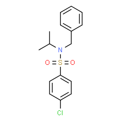 ChemSpider 2D Image | N-Benzyl-4-chloro-N-isopropylbenzenesulfonamide | C16H18ClNO2S