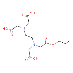 ChemSpider 2D Image | [{2-[Bis(carboxymethyl)amino]ethyl}(2-oxo-2-propoxyethyl)amino]acetic acid | C13H22N2O8