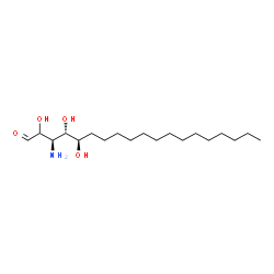 ChemSpider 2D Image | (3R,4S,5R)-3-Amino-2,4,5-trihydroxynonadecanal | C19H39NO4