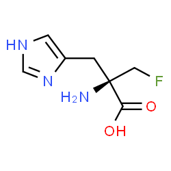ChemSpider 2D Image | alpha-(Fluoromethyl)-D-histidine | C7H10FN3O2