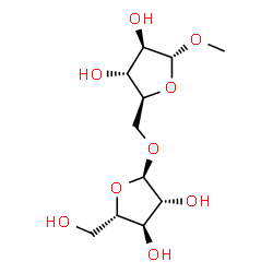 ChemSpider 2D Image | Methyl 5-O-alpha-L-arabinofuranosyl-alpha-L-arabinofuranoside | C11H20O9