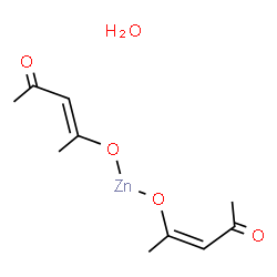 ChemSpider 2D Image | [(3E)-4-(Hydroxy-kappaO)-3-penten-2-onato][(3Z)-4-(hydroxy-kappaO)-3-penten-2-onato]zinc hydrate (1:1) | C10H16O5Zn