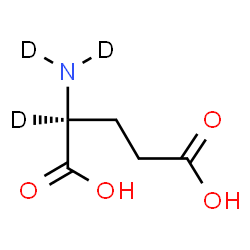 ChemSpider 2D Image | L-(N,N,2-~2~H_3_)Glutamic acid | C5H6D3NO4