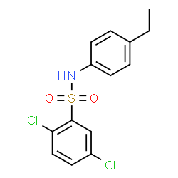 ChemSpider 2D Image | 2,5-Dichloro-N-(4-ethylphenyl)benzenesulfonamide | C14H13Cl2NO2S