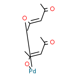 ChemSpider 2D Image | Palladium(2+) (2E)-4-oxo-2-penten-2-olate (2Z)-4-oxo-2-penten-2-olate (1:1:1) | C10H14O4Pd