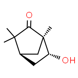 ChemSpider 2D Image | (1R,4S,6R)-6-Hydroxy-1,3,3-trimethylbicyclo[2.2.1]heptan-2-one | C10H16O2