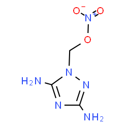 ChemSpider 2D Image | (3,5-Diamino-1H-1,2,4-triazol-1-yl)methyl nitrate | C3H6N6O3