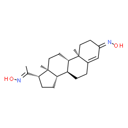 ChemSpider 2D Image | (3Z,20E)-N~3~,N~20~-Dihydroxypregn-4-ene-3,20-diimine | C21H32N2O2