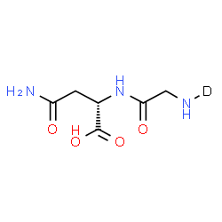 ChemSpider 2D Image | (N-~2~H_1_)Glycyl-L-asparagine | C6H10DN3O4