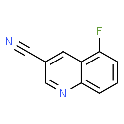 ChemSpider 2D Image | 5-Fluoro-3-quinolinecarbonitrile | C10H5FN2