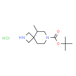 ChemSpider 2D Image | tert-butyl 5-methyl-2,7-diazaspiro[3.5]nonane-7-carboxylate hydrochloride | C13H25ClN2O2