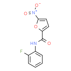 ChemSpider 2D Image | N-(2-Fluorophenyl)-5-nitro-2-furamide | C11H7FN2O4