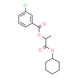 ChemSpider 2D Image | 1-(Cyclohexyloxy)-1-oxo-2-propanyl 3-chlorobenzoate | C16H19ClO4