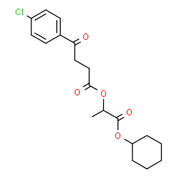 ChemSpider 2D Image | 1-(Cyclohexyloxy)-1-oxo-2-propanyl 4-(4-chlorophenyl)-4-oxobutanoate | C19H23ClO5