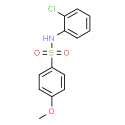 ChemSpider 2D Image | N-(2-Chlorophenyl)-4-methoxybenzenesulfonamide | C13H12ClNO3S