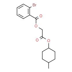 ChemSpider 2D Image | 2-[(4-Methylcyclohexyl)oxy]-2-oxoethyl 2-bromobenzoate | C16H19BrO4