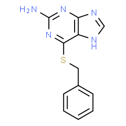 ChemSpider 2D Image | 2-Amino-6-(benzylthio)purine | C12H11N5S