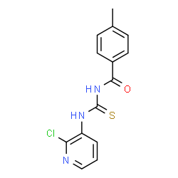ChemSpider 2D Image | N-[(2-Chloro-3-pyridinyl)carbamothioyl]-4-methylbenzamide | C14H12ClN3OS