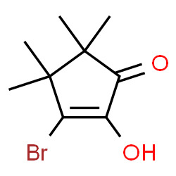 ChemSpider 2D Image | Bromo-2-hydroxy-4,4,5,5-tetramethylcyclopenten-3-one | C9H13BrO2