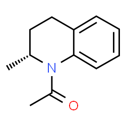 ChemSpider 2D Image | 1-[(2R)-2-Methyl-3,4-dihydro-1(2H)-quinolinyl]ethanone | C12H15NO