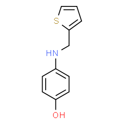 ChemSpider 2D Image | 4-[(2-Thienylmethyl)amino]phenol | C11H11NOS