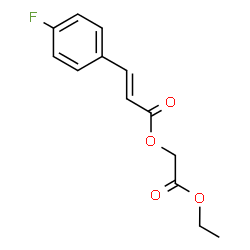 ChemSpider 2D Image | 2-Ethoxy-2-oxoethyl (2E)-3-(4-fluorophenyl)acrylate | C13H13FO4