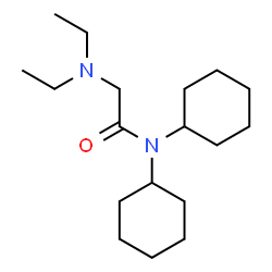 ChemSpider 2D Image | N,N-Dicyclohexyl-2-diethylamino-acetamide | C18H34N2O
