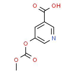 ChemSpider 2D Image | 5-[(Methoxycarbonyl)oxy]nicotinic acid | C8H7NO5