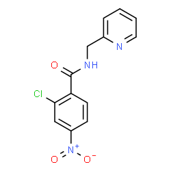 ChemSpider 2D Image | 2-Chloro-4-nitro-N-(2-pyridinylmethyl)benzamide | C13H10ClN3O3