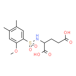 ChemSpider 2D Image | N-[(2-Methoxy-4,5-dimethylphenyl)sulfonyl]glutamic acid | C14H19NO7S