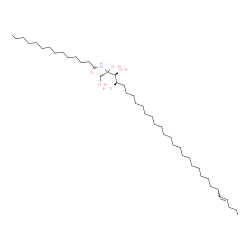 ChemSpider 2D Image | N-[(2S,3S,4R,26E)-1,2,3,4-Tetrahydroxy-26-triaconten-2-yl]tetradecanamide | C44H87NO5