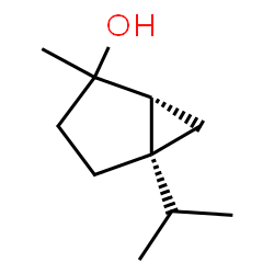ChemSpider 2D Image | (1R,5R)-5-Isopropyl-2-methylbicyclo[3.1.0]hexan-2-ol | C10H18O