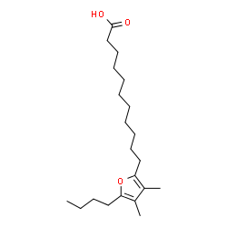 ChemSpider 2D Image | 5-Butyl-3,4-dimethyl-2-furanundecanoic acid | C21H36O3