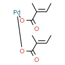 ChemSpider 2D Image | Palladium(2+) bis[(2E)-2-methyl-2-butenoate] | C10H14O4Pd