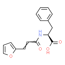 ChemSpider 2D Image | N-[(2E)-3-(2-Furyl)-2-propenoyl]-L-phenylalanine | C16H15NO4