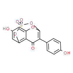 ChemSpider 2D Image | 7-Hydroxy-12-(4-hydroxyphenyl)-2,4,13-trioxa-3-thiatricyclo[7.3.1.0~5,10~]trideca-1(12),5,7,9-tetraen-11-one 3,3-dioxide | C15H8O8S