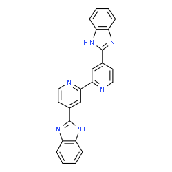 ChemSpider 2D Image | 4,4'-Bis(1H-benzimidazol-2-yl)-2,2'-bipyridine | C24H16N6