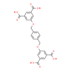 ChemSpider 2D Image | 5,5'-[1,4-Phenylenebis(methyleneoxy)]diisophthalic acid | C24H18O10