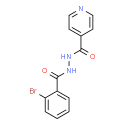 ChemSpider 2D Image | N'-(2-Bromobenzoyl)isonicotinohydrazide | C13H10BrN3O2