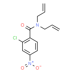 ChemSpider 2D Image | N,N-Diallyl-2-chloro-4-nitrobenzamide | C13H13ClN2O3