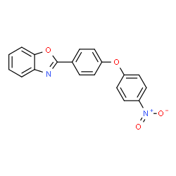 ChemSpider 2D Image | 2-[4-(4-Nitro-phenoxy)-phenyl]-benzooxazole | C19H12N2O4