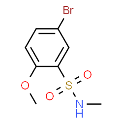 ChemSpider 2D Image | 5-Bromo-2-methoxy-N-methylbenzenesulfonamide | C8H10BrNO3S