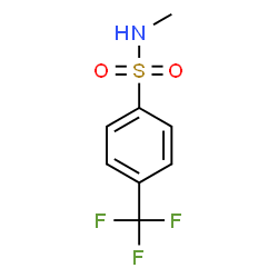 ChemSpider 2D Image | N-Methyl-4-(trifluoromethyl)benzenesulfonamide | C8H8F3NO2S