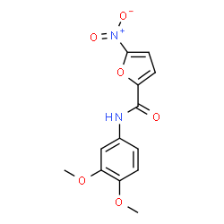 ChemSpider 2D Image | N-(3,4-Dimethoxyphenyl)-5-nitro-2-furamide | C13H12N2O6